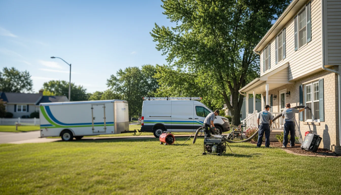 Flooded Basement Restoration And Cleanup With Repair in Monticello, WI near me